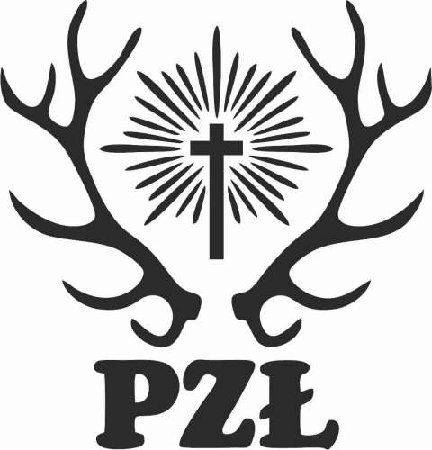 PZŁ - naklejka Czarny