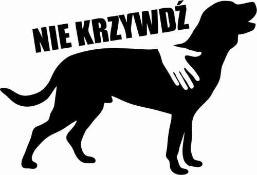 Naklejka nie krzywdź!