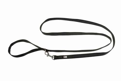 Smycz Gumowana - Antypoślizgowa Czarna 2m