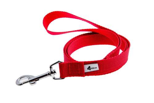 Smycz klasyczna miejska 120cm - czerwona