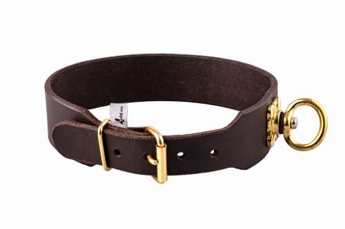 Obroża tropowa skórzana 38 mm 46-52 cm 