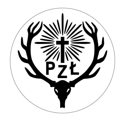 Logo PZŁ - naklejka Czarny