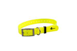 Obroża BioThane 25 mm do Garmin, eSEEK GPS i DogTrace – Żółta