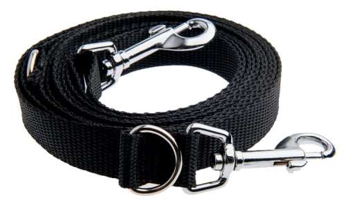 Smycz przepinana regulowana 280 cm czarna