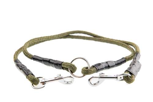 Rozdzielacz dla psa dwójnik 2x60 - khaki