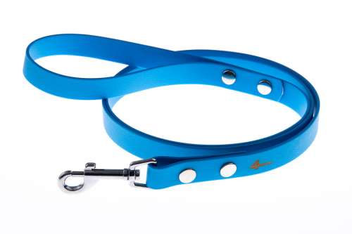 Smycz BioThane wodoodporna 150 cm - błekit