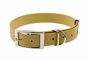 Obroża BioThane 25mm - 38-52 cm – khaki
