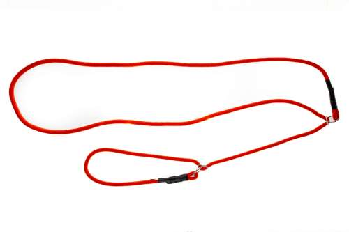 Smycz z obrożą bezszelestna - pomarańczowa 