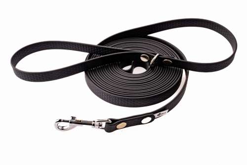 Smycz BioThane wodoodporna 10m - czarna